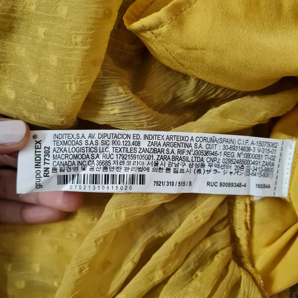 Size- S, ZARA Embroidered mesh jumpsuit dress. - Picture 10 of 10